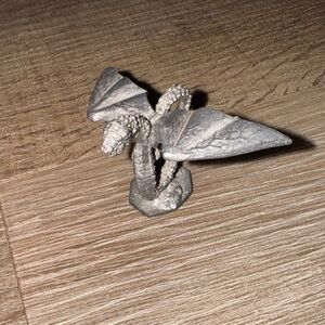 Gray Dragon Reptile Figurine DnD